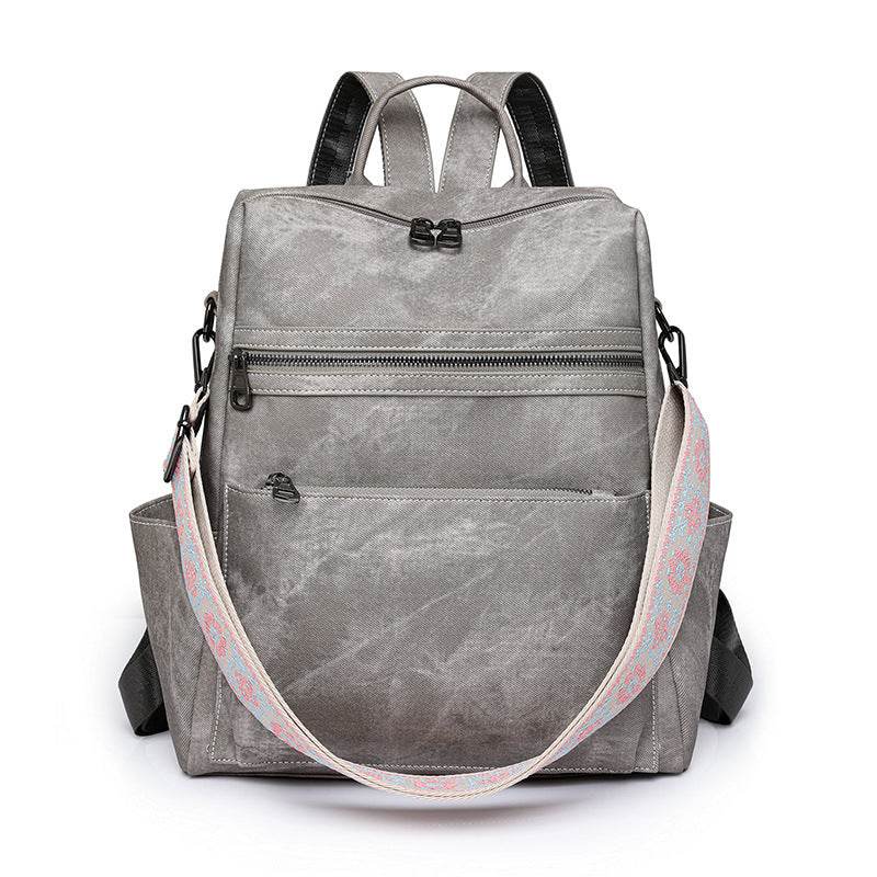 Retro Large Capacity PU Leather Backpack | Stylish and Spacious Design