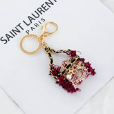 Cute Metal Mini Handbag Shape Keychain