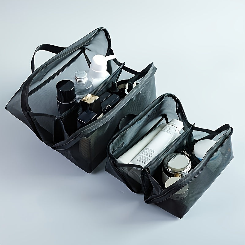 Portable Black Transparent Cosmetic Bag