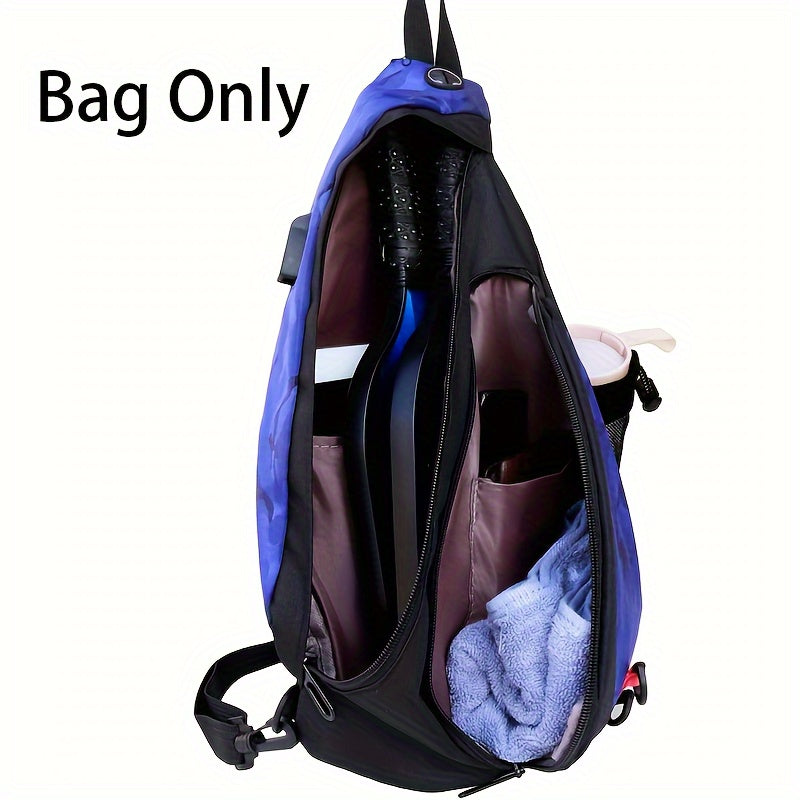 Adjustable Pickleball Bag with Water Bottle Holder