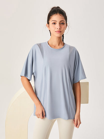 Mesh Short Sleeved Sports Loose T-Shirt