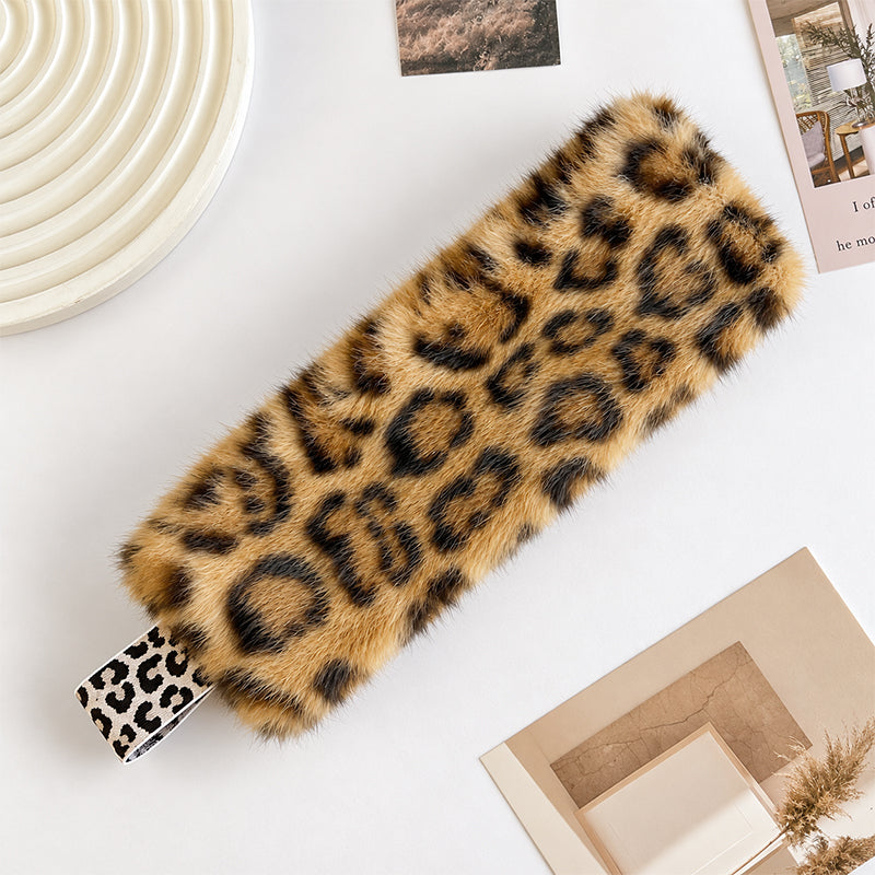 Leopard Faux Fur Warm Winter Wide Headband