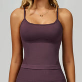 Color Block Sports Tank Top with Built in Bra