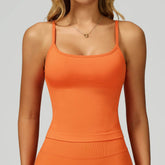 Color Block Sports Tank Top with Built in Bra