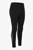 Mesh Insert High-Rise Ankle Leggings - Stylish & Functional Activewear