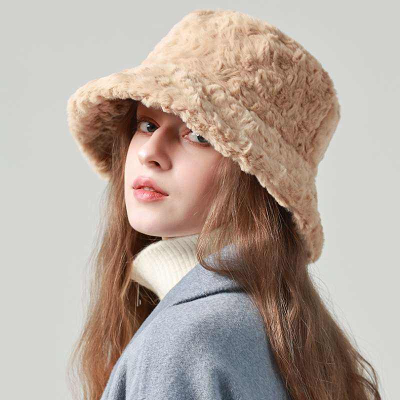 Solid Color Fuzzy Bucket Hat | Stylish &amp; Cozy Winter Essential