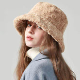 Solid Color Fuzzy Bucket Hat