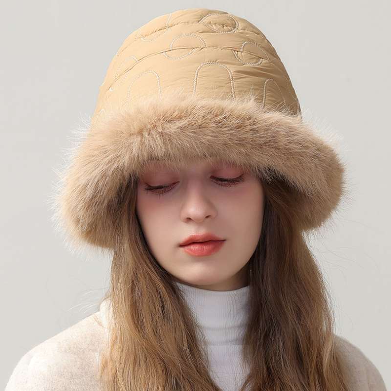 Plush Fisherman Hat Ear Protection Face Basin Cap