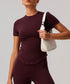 Short Sleeve Slim Fit Tops Crew Neck T-Shirts