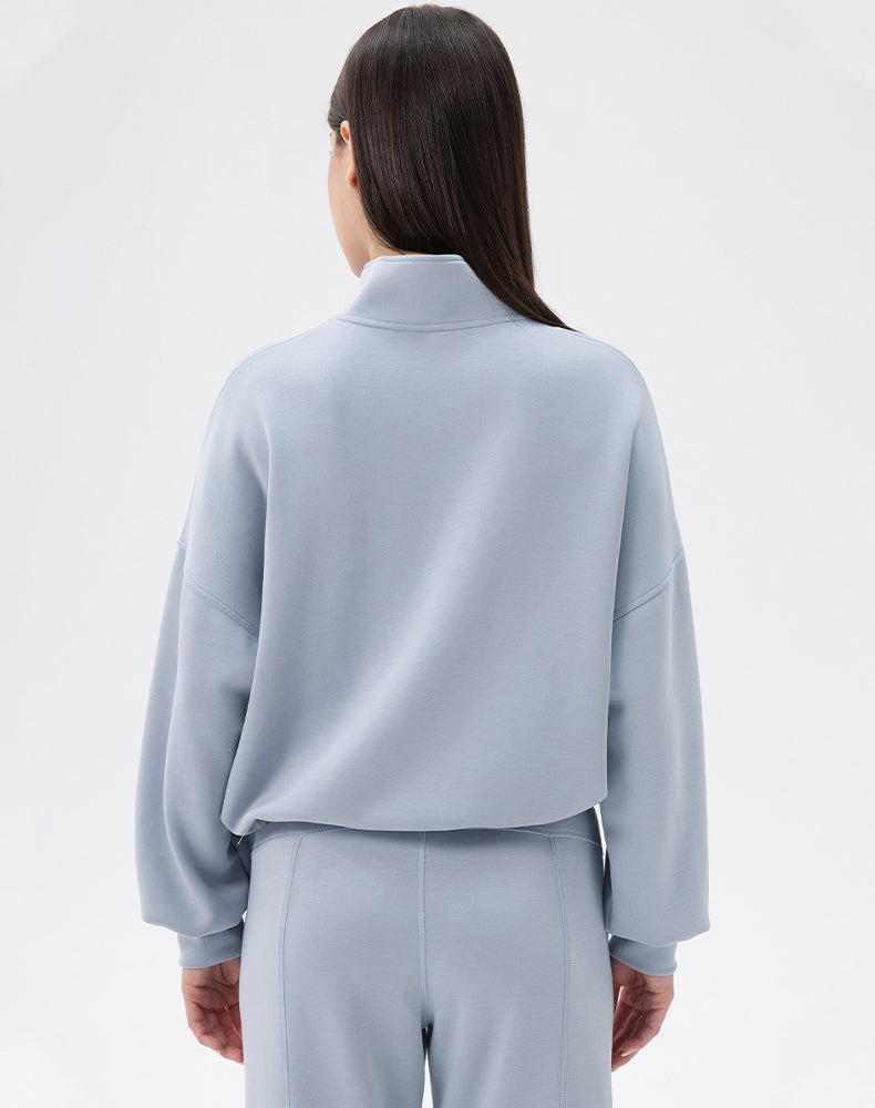 Half Zipper Casual Long Sleeve Sweatshirts