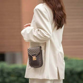 Geometric Pattern Crossbody Phone Bag