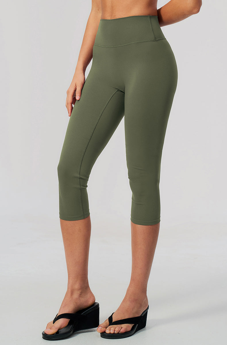 Tummy Control Capri Yoga Leggings