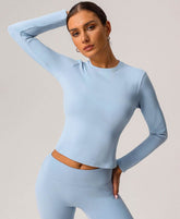 Long Sleeve Slim Fitted T-Shirts Basic Tees