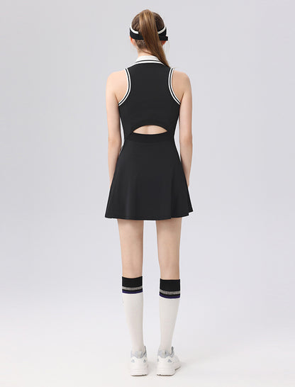 Tennis Dresses Polo Golf Dress with Built in Bra and Shorts