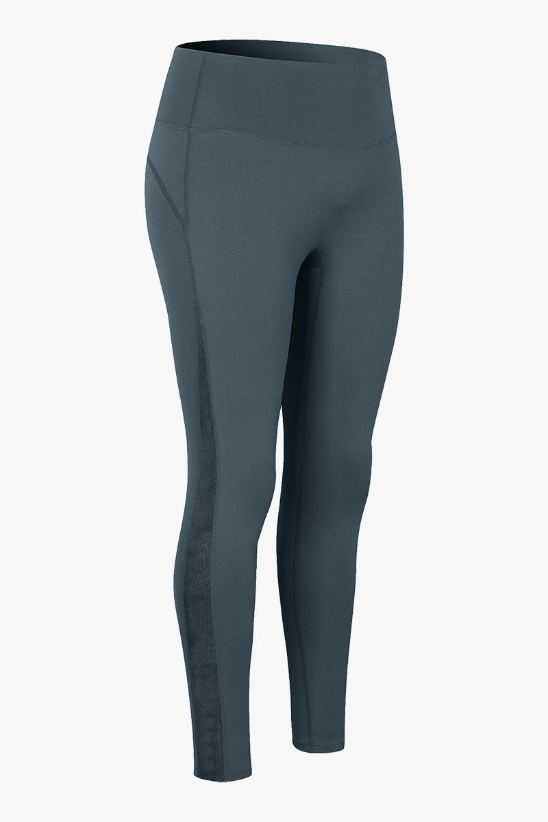 High Waist Workout Leggings with Mesh Inserts for Style and Comfort