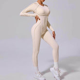 Long Sleeve Backless Yoga Jumpsuits