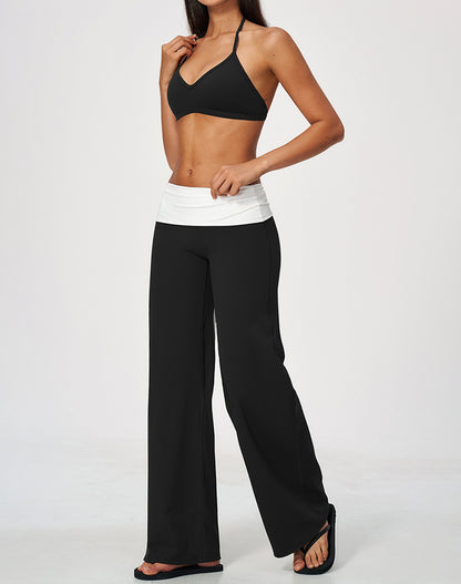 2 Piece Sports Bra and Flare Pant Pilates Outfit Sets