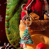 Christmas Tree Keychain Rhinestone Purse Charms