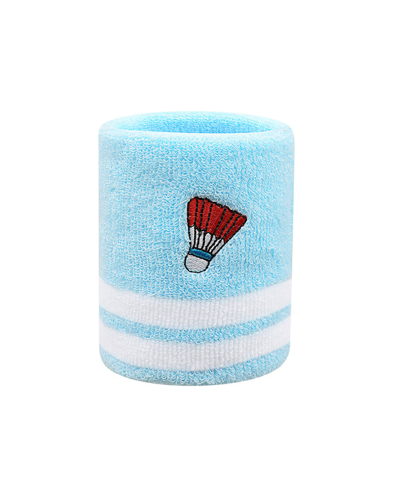 Badminton Embroidery Sports Wristband Set