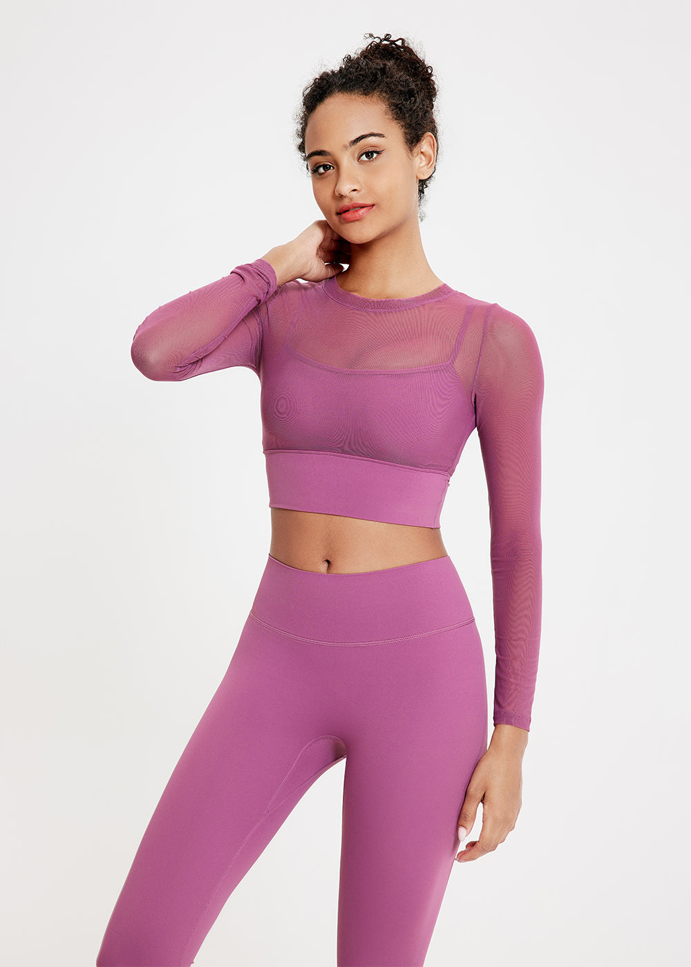 Mesh Long Sleeve Workout T-Shirt