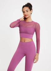 Mesh Long Sleeve Workout T-Shirt