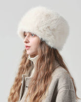 Fuzzy Furry Winter Faux Fur Hat Warm Fluffy Bucket Hat