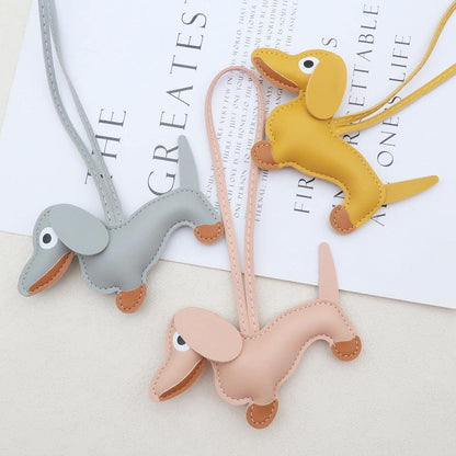 Cute Leather Dachshund Keychain | For Pet and Accessory Lovers