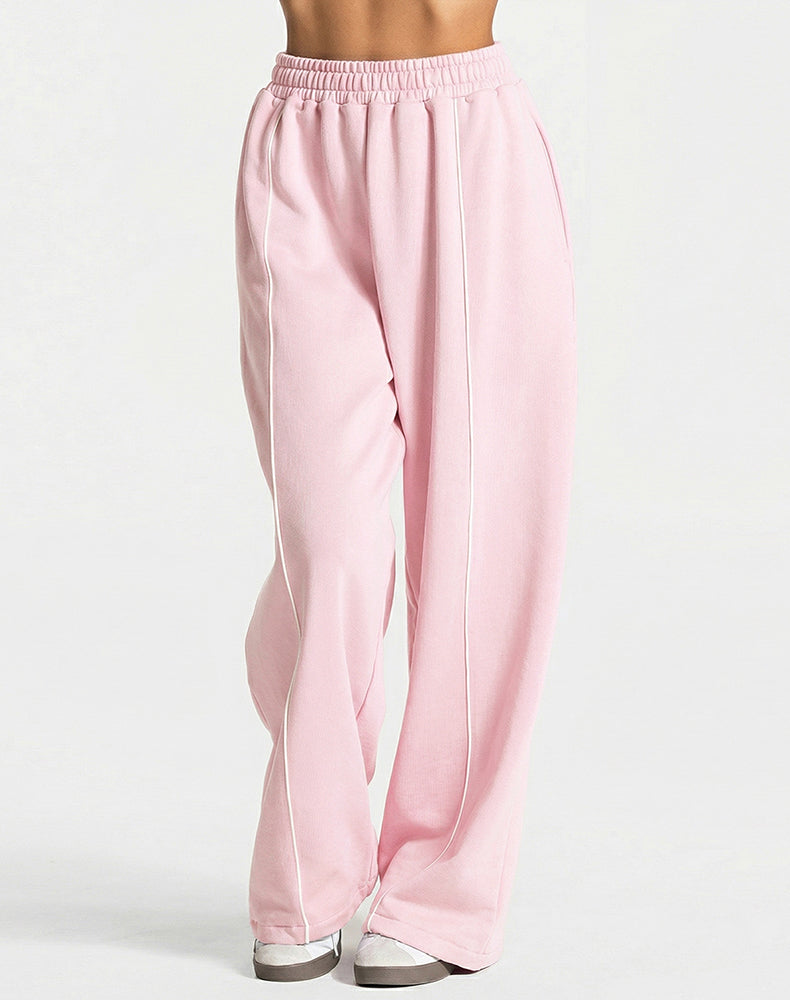 High Waist Wide Leg Lounge Sweatpants with Pockets