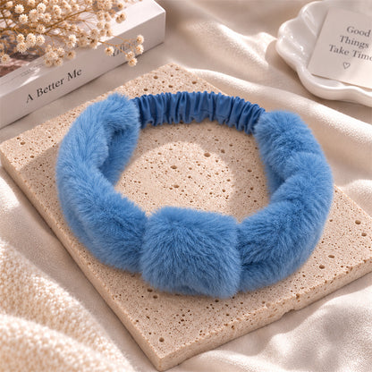 Plush Winter Hairband Yoga Fuzzy Headwrap
