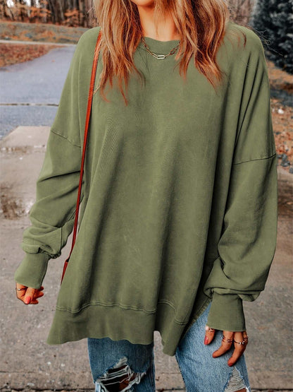 Casual Long Sleeve Loose Sweatshirt | Comfortable and Oversized Style