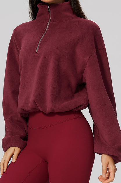 Half Zip Oversized Sweatshirts