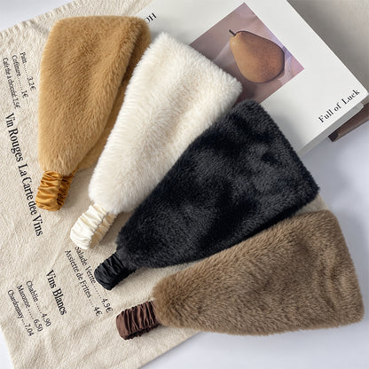 Faux Fur Winter Sports Wide Headband