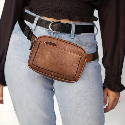 PU Leather Crossbody Waist Bag