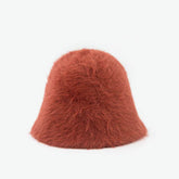 Winter Furry Cloche Hat Fisherman Cap Soft Warm Bucket Hat