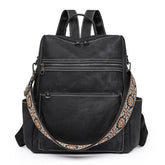 Retro Large Capacity PU Leather Backpack