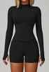 Activewear Set with Full Zip Jacket and Short
