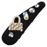 Rhinestone Snap Hair Clips Metal Hair Accessories