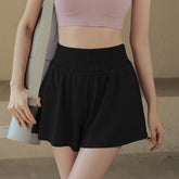High Waisted Wide Leg Athletic Short with Pockets