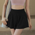 High Waisted Wide Leg Athletic Short with Pockets