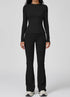 Sports Wear with Long Sleeve T-Shirt and Flared Leg Pants