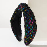 Sequin Headbands Sparkly Top Knot Hairbands Hair Accessories