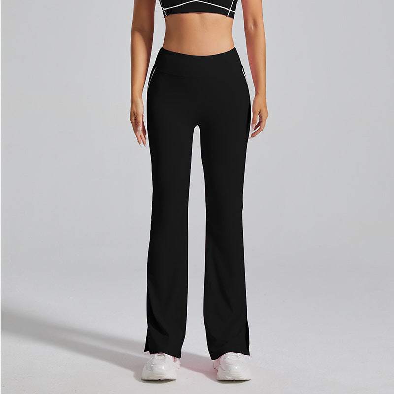 High Waist No Front Seam Sports Flared Pants | Sleek &amp; Comfortable Fit