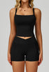 Activewear Set with Wide Strap Tank Top and Short