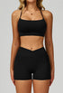 Activewear Set with Cross Back Bra and Short
