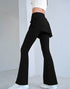 Fake Two Pieces Legging with Skirt Yoga Flared Pants