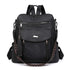 PU Leather Big Capacity Backpack With Tassels | Stylish and Spacious