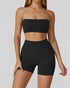 Athletic Wear with Strapless Tube Top and Short