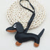 Cute Leather Dachshund Keychain | For Pet and Accessory Lovers