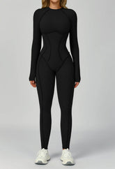 Long Sleeve Backless Yoga One Piece Jumpsuits