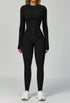 Long Sleeve Backless Yoga One Piece Jumpsuits